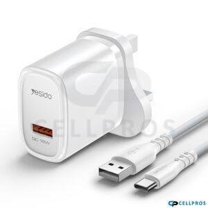 Quick Charger 18Watt / USB Type C YC27